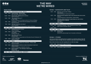 GeekGirlMeetupUK Conference 2016 schedule